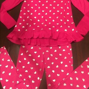 Pony Tails Girls Jersey Long Sleeve Top and Pants